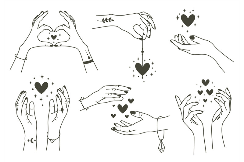 magic-hands-with-hearts-boho-linear-style-mystical-hand-hand-drawn-a