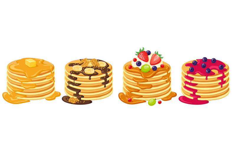 cartoon-pancakes-stacks-of-tasty-pancakes-with-maple-syrup-butter-c