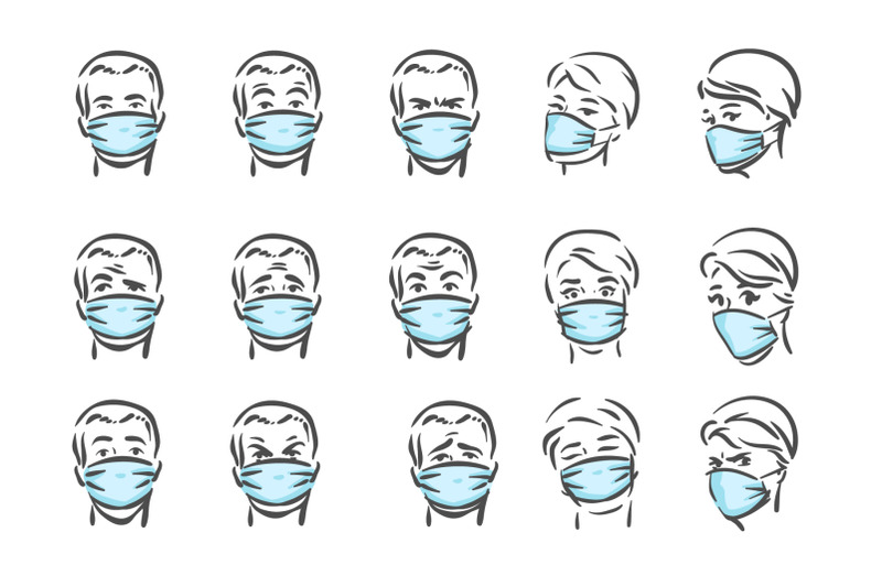 faces-with-masks-pandemic-virus-covid-19-theme