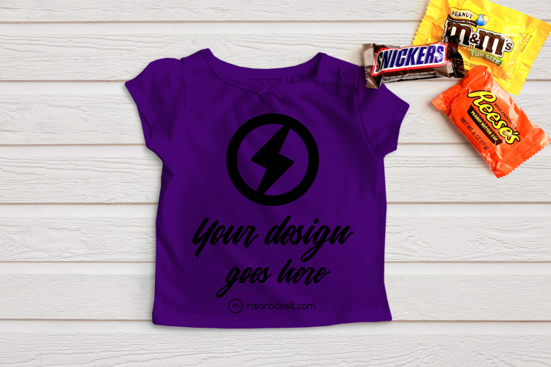 child-039-s-tee-with-halloween-candy-png-mock-up