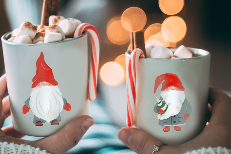 gnomes-and-snowflakes-clip-art-set