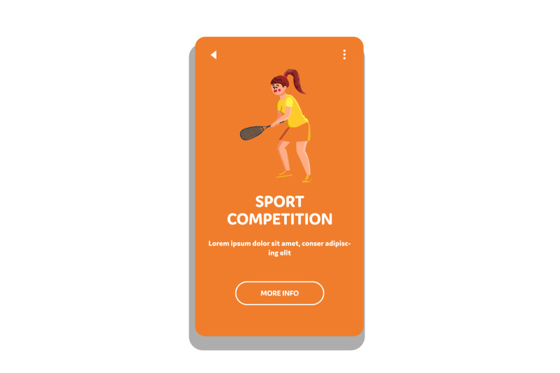 sport-competition-squash-game-woman-player-vector