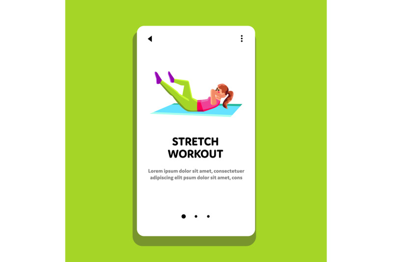 stretch-workout-exercising-young-woman-vector