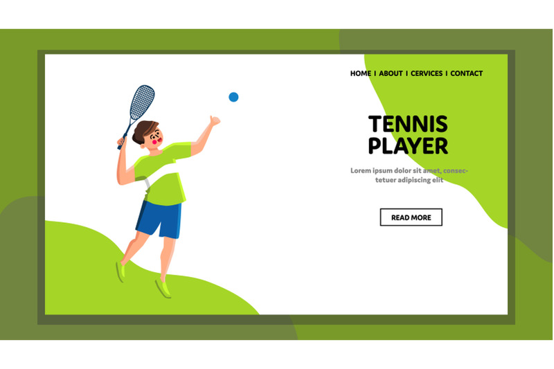 tennis-player-man-with-sportive-equipment-vector