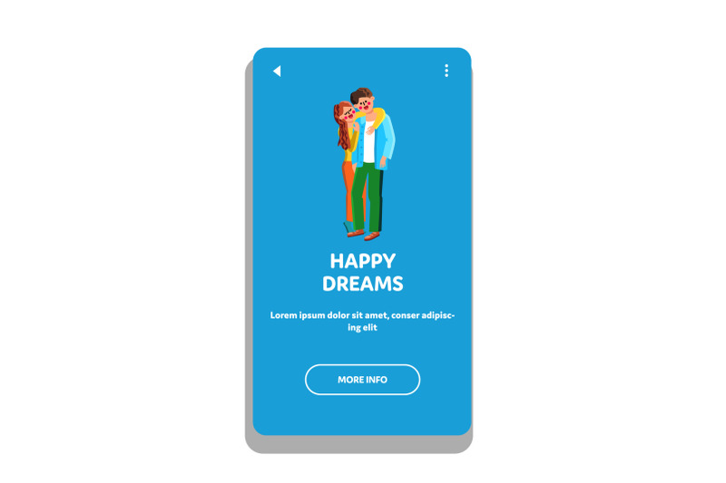 happy-dreams-young-family-man-and-woman-vector