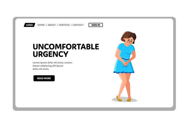 woman-with-uncomfortable-urgency-situation-vector