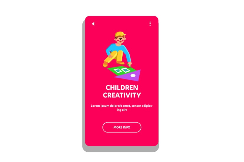 children-creativity-draw-with-color-chalk-vector