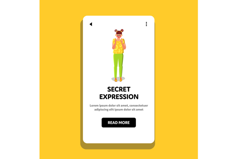 secret-expression-woman-crossed-fingers-vector