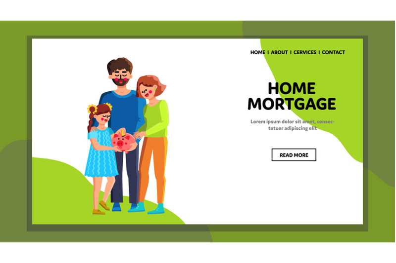 home-mortgage-family-safe-coin-in-piggybank-vector