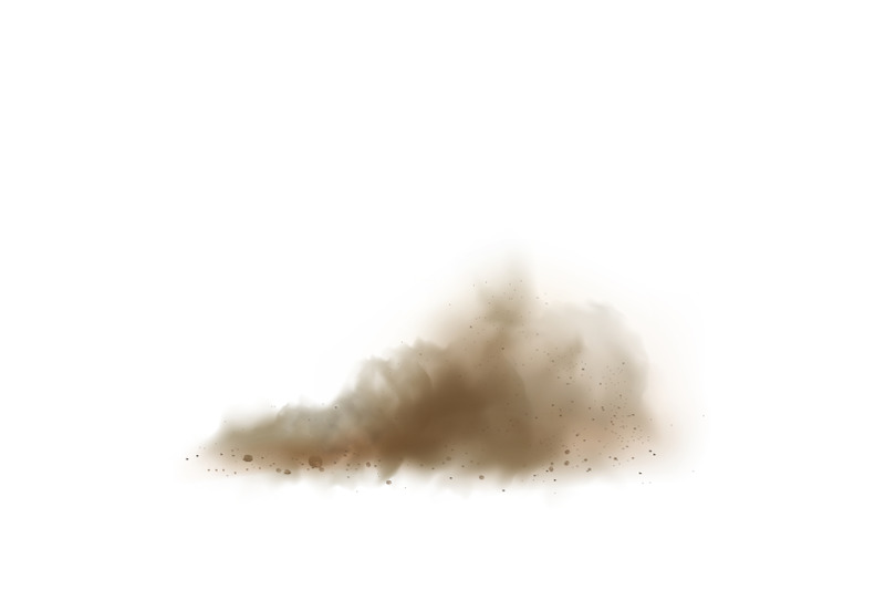 dust-cloud-on-road-from-vehicle-or-bike-vector