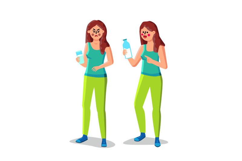 lactose-intolerance-girl-hold-glass-of-milk-vector
