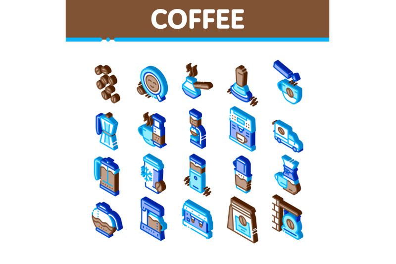 coffee-energy-drink-isometric-icons-set-vector