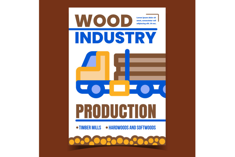 wood-industry-production-promotional-banner-vector