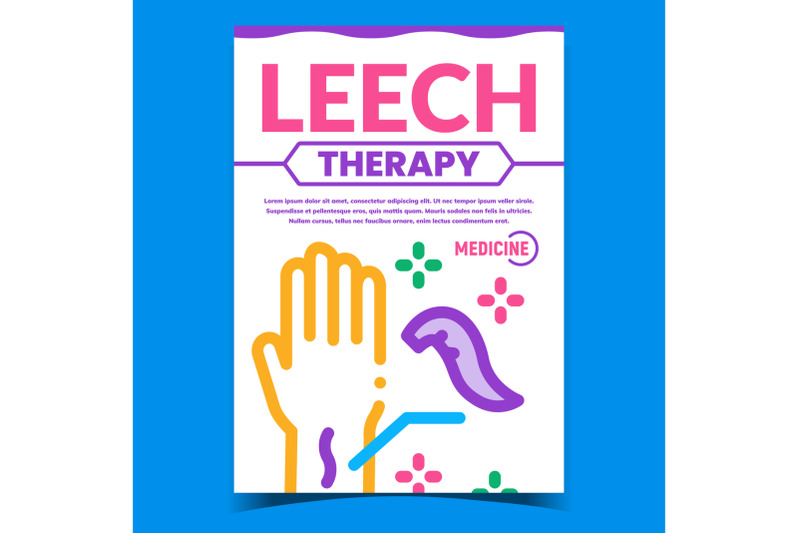 leech-therapy-creative-promotion-banner-vector