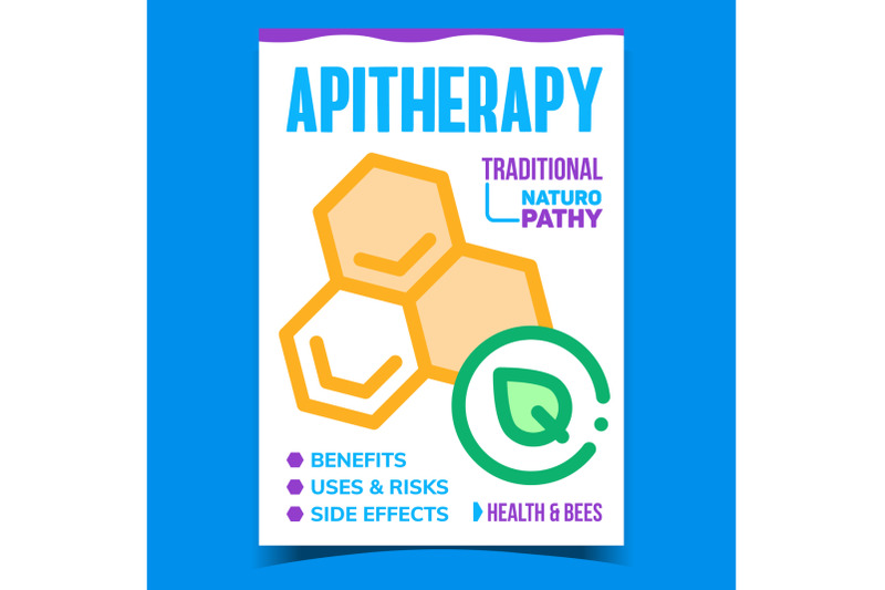 apitherapy-creative-promotional-poster-vector