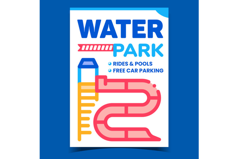 water-park-creative-promotional-banner-vector