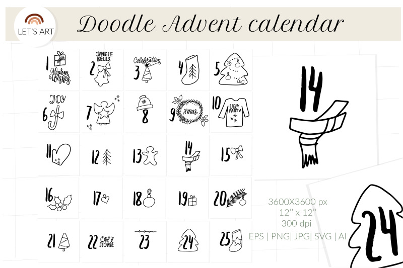 doodle-advent-calendar-svg-christmas-doodle-symbols
