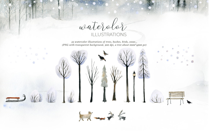 a-walk-in-winter-watercolor-set
