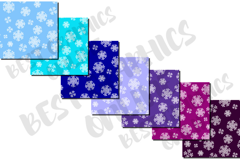 100-snowflake-christmas-digital-papers-frozen-snow-pattern