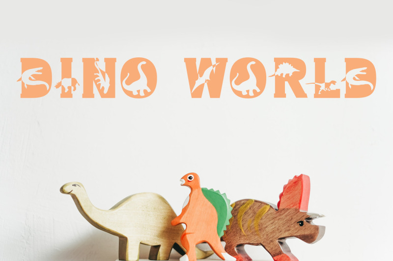 dino-world-dinosaur-font