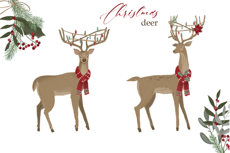 woodland-christmas-clipart