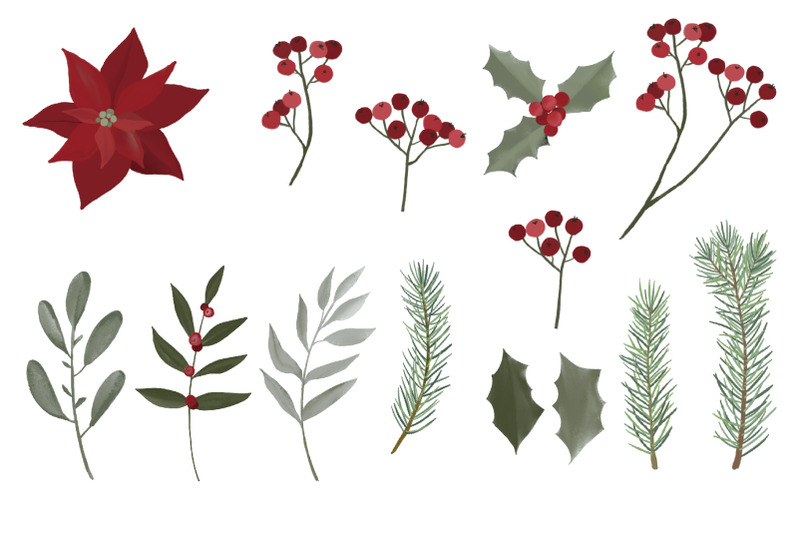 woodland-christmas-clipart