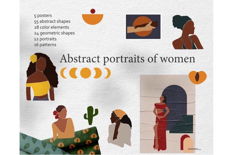 abstract-woman-portraits-clipart-modern-forms-printed-terracotta-illus