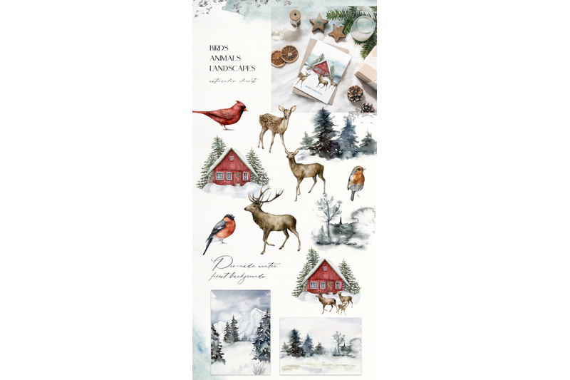 christmas-spirit-watercolor-winter-bundle