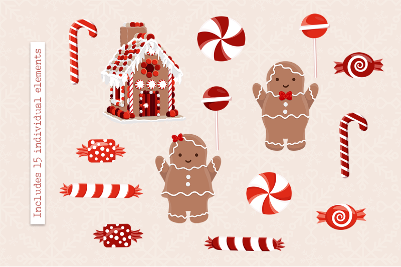 peppermint-gingerbread-house-and-candy