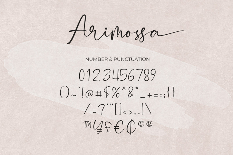 arimossa-signature-font