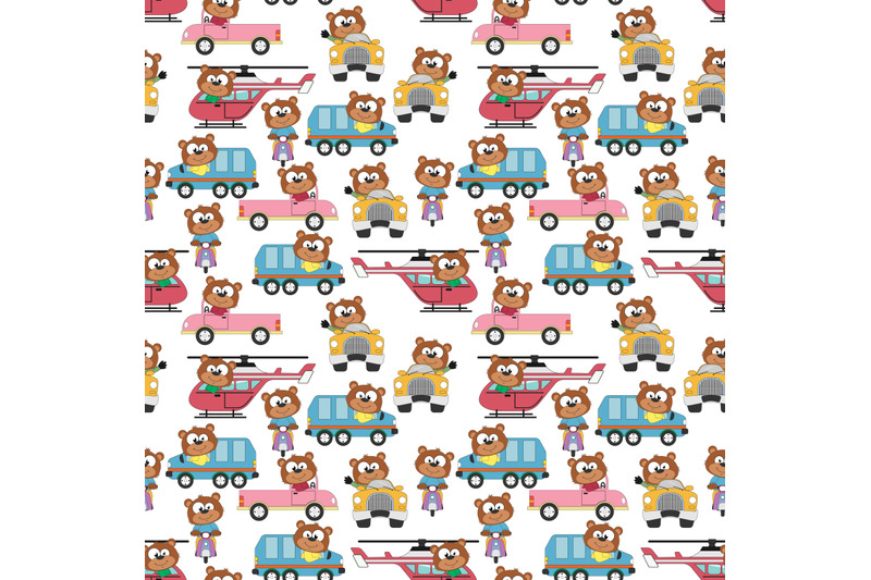 pattern-design-with-cute-animal-cartoon-ornament