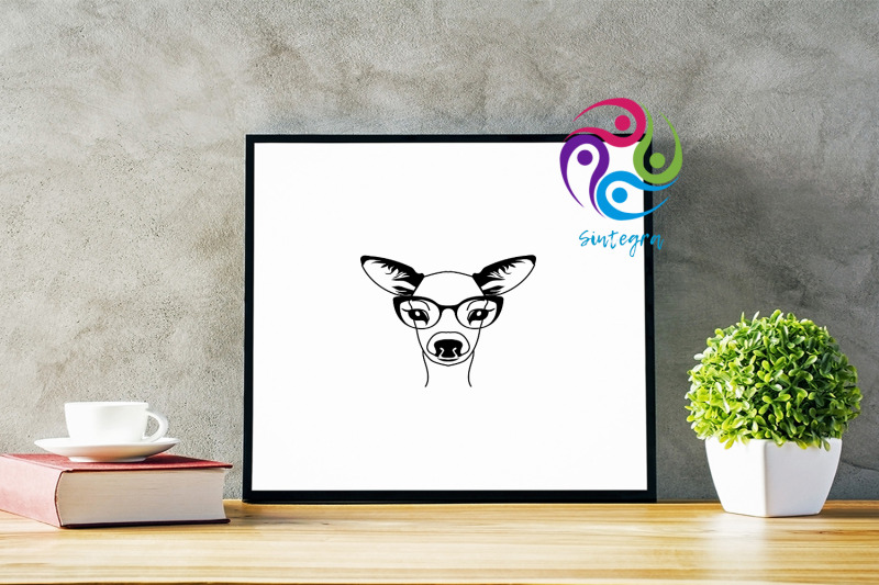 adorable-deer-with-glasses-svg-file