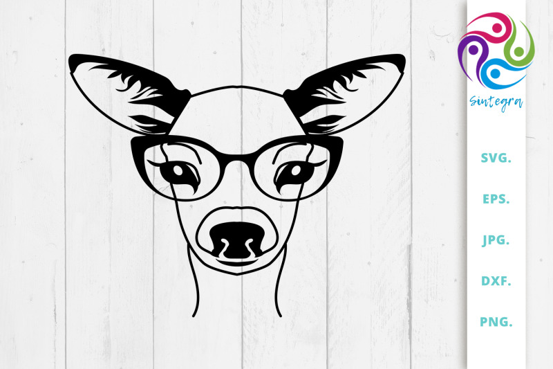 adorable-deer-with-glasses-svg-file