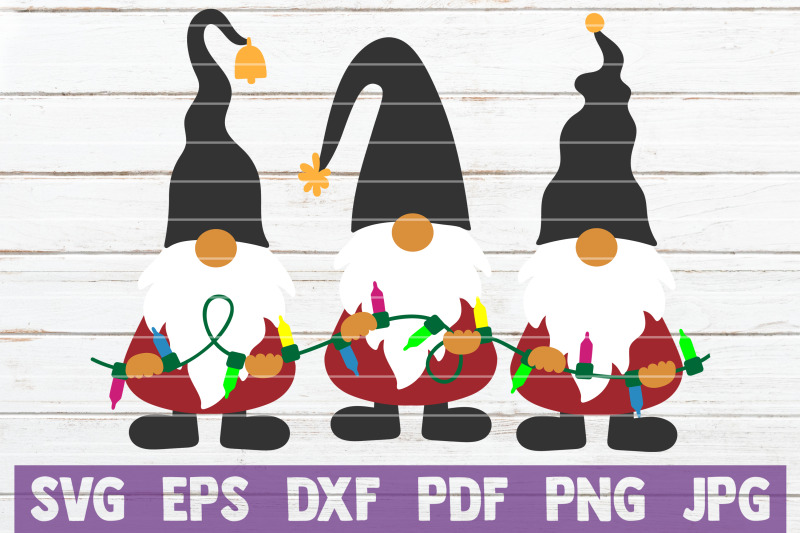 gnomes-with-christmas-lights-svg-cut-file