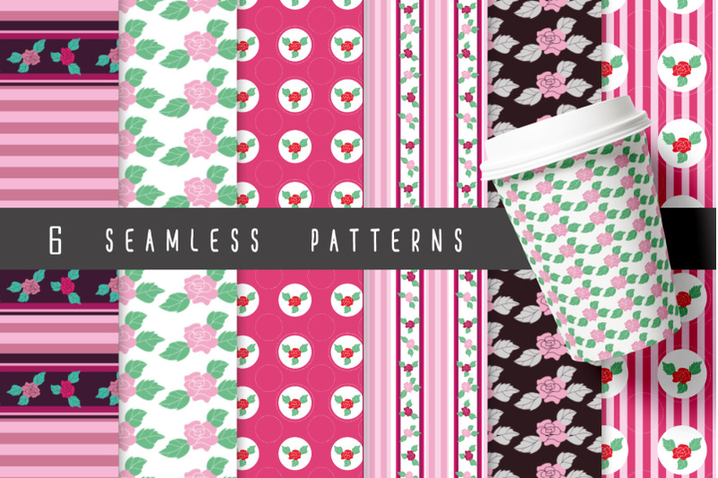 6-seamless-patterns-rose