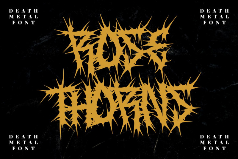 rose-thorns-death-metal-band-font