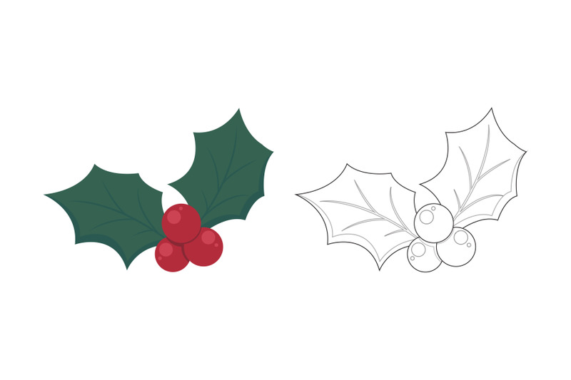 christmas-mistletoe-fill-outline-icon