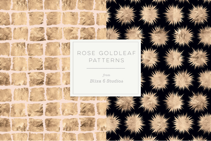rose-gold-leaf-digital-patterns