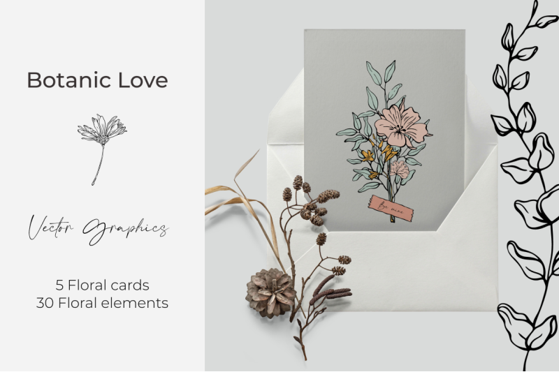 vector-floral-greeting-cards-with-love-floral-elemets