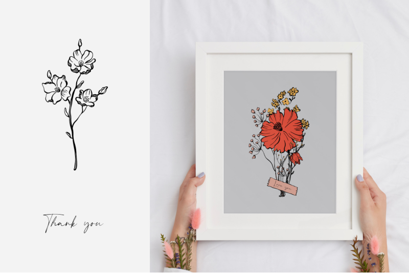 vector-floral-greeting-cards-with-love-floral-elemets