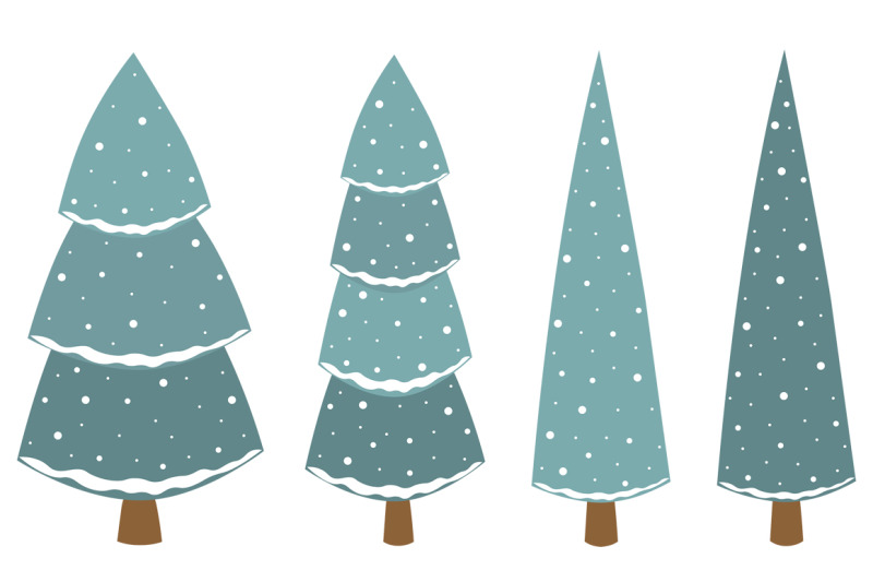 set-christmas-trees-vector-illustration-christmas-trees-svg