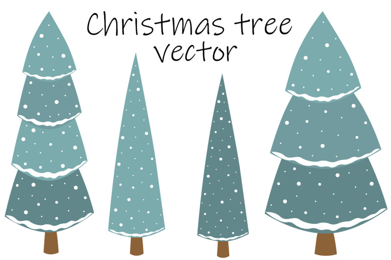 set-christmas-trees-vector-illustration-christmas-trees-svg