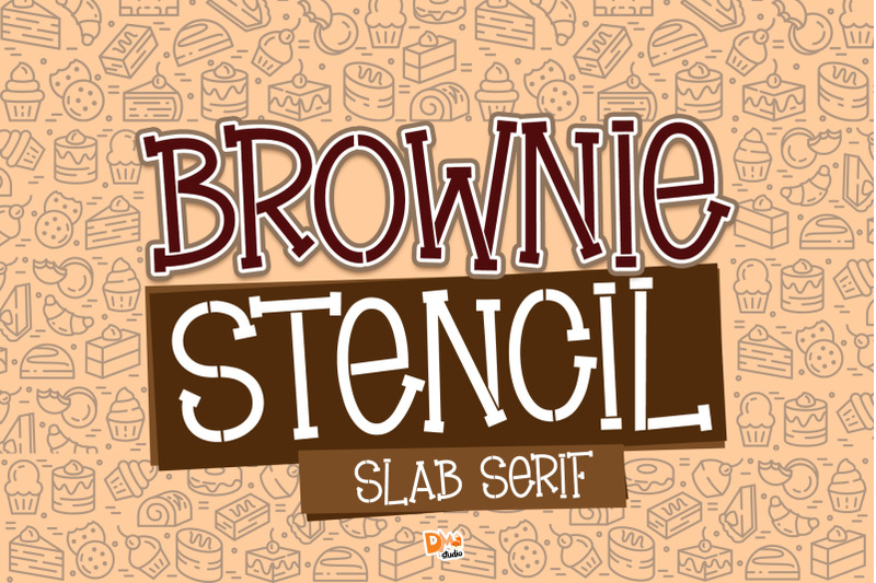 brownie-stencil-slab-serif-stencil-font