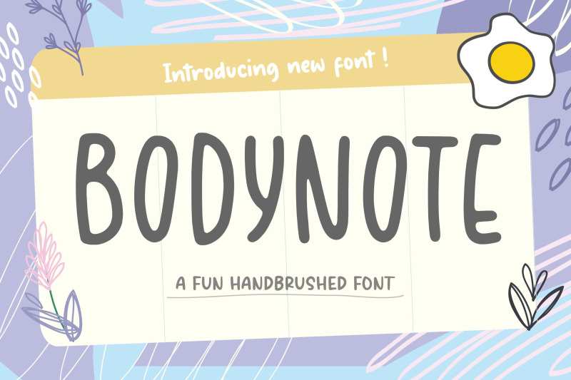 bodynote-fun-handbrushed-font