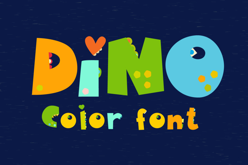 dinosaurs-color-font-opentype-svg