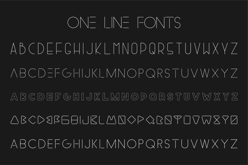 collection-of-minimalistic-fonts