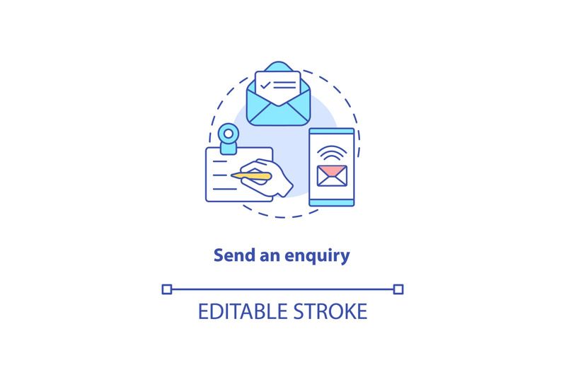 send-an-enquiry-concept-icon