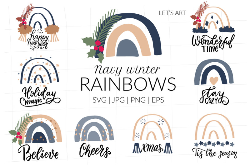 navy-christmas-rainbows-with-funny-christmas-and-new-year-hand-letteri