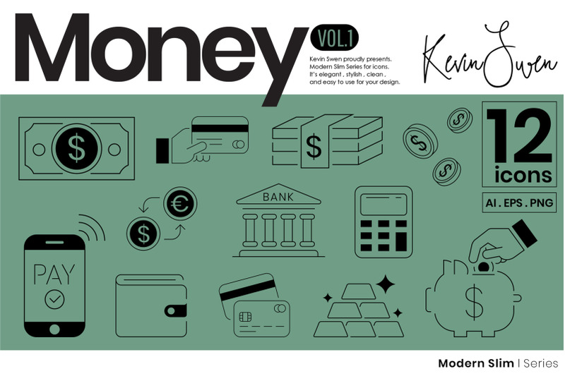 money-icons-set