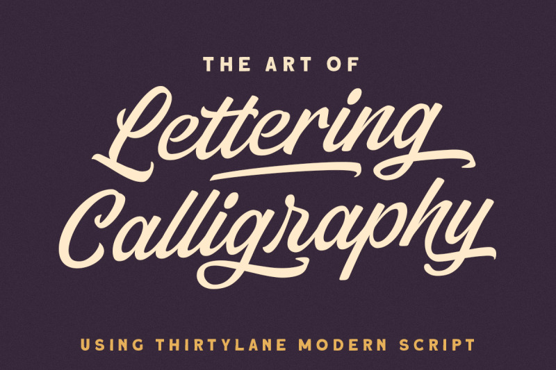 thirtylane-modern-script